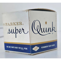 VINTAGE *NEW* 1970's Parker Blue-Black Super Quick Permanent Ink 2oz Made in USA