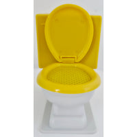 VINTAGE *NEW* 1970's Federal Solid State Mini John AM Toilet Radio Yellow
