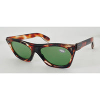 VINTAGE *NEW* 1970's Glam Unisex Tortoise Frame with Gray Lens Sunglasses Made in Italy