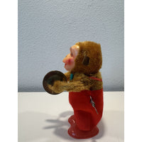 VINTAGE *NEW*  Musical Moving Monkey w/Clashing Cymbals Wind-Up Toy