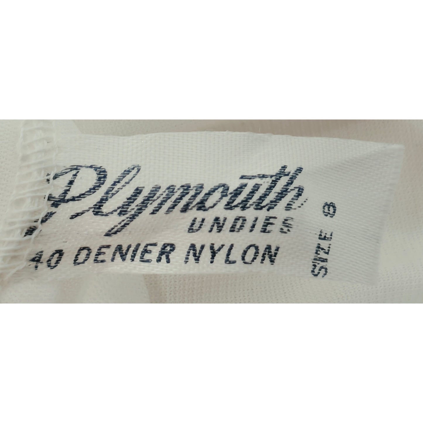 VINTAGE *NEW* 1960's Plymouth Women's White w/Blue Flowers Bloomers Panties Sz S