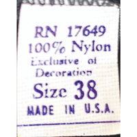 VINTAGE *NEW* 1960's Women's Black with Lace Trim Slip Dress Size 38 USA