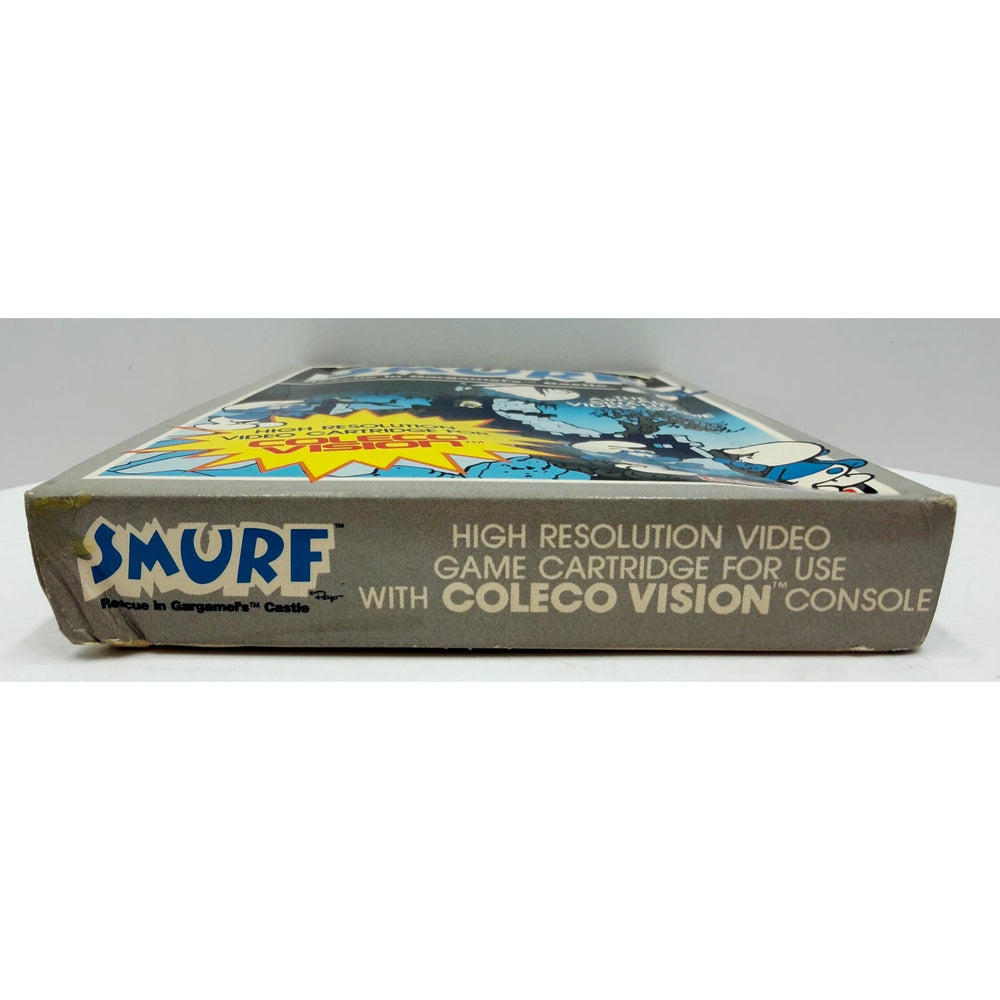 Coleco Vision 1982 SMURF Video Game NOS Sealed w/Box Damage Unsold Dealer Stock