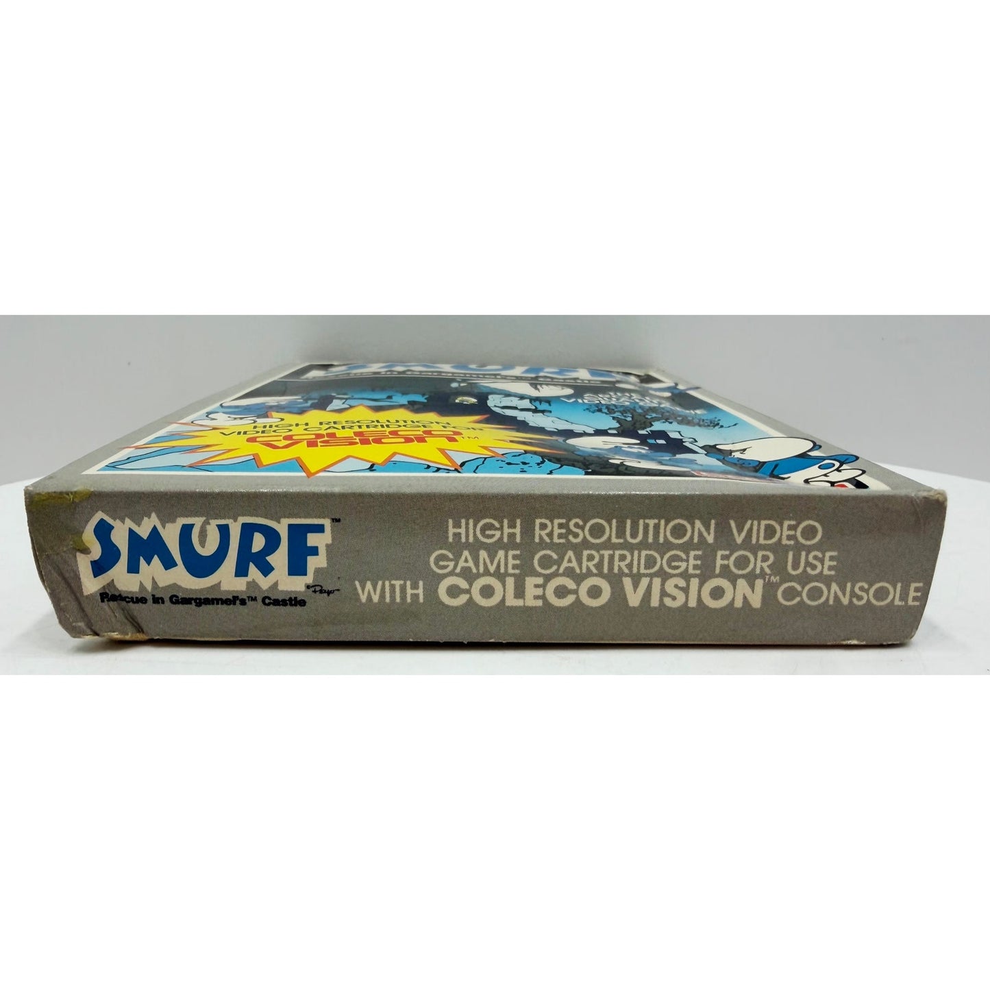 Coleco Vision 1982 SMURF Video Game NOS Sealed w/Box Damage Unsold Dealer Stock