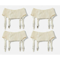 VINTAGE *PRISTINE * 1960's MACBESS Women's Cream Garter Belts Size 30 Lot 4
