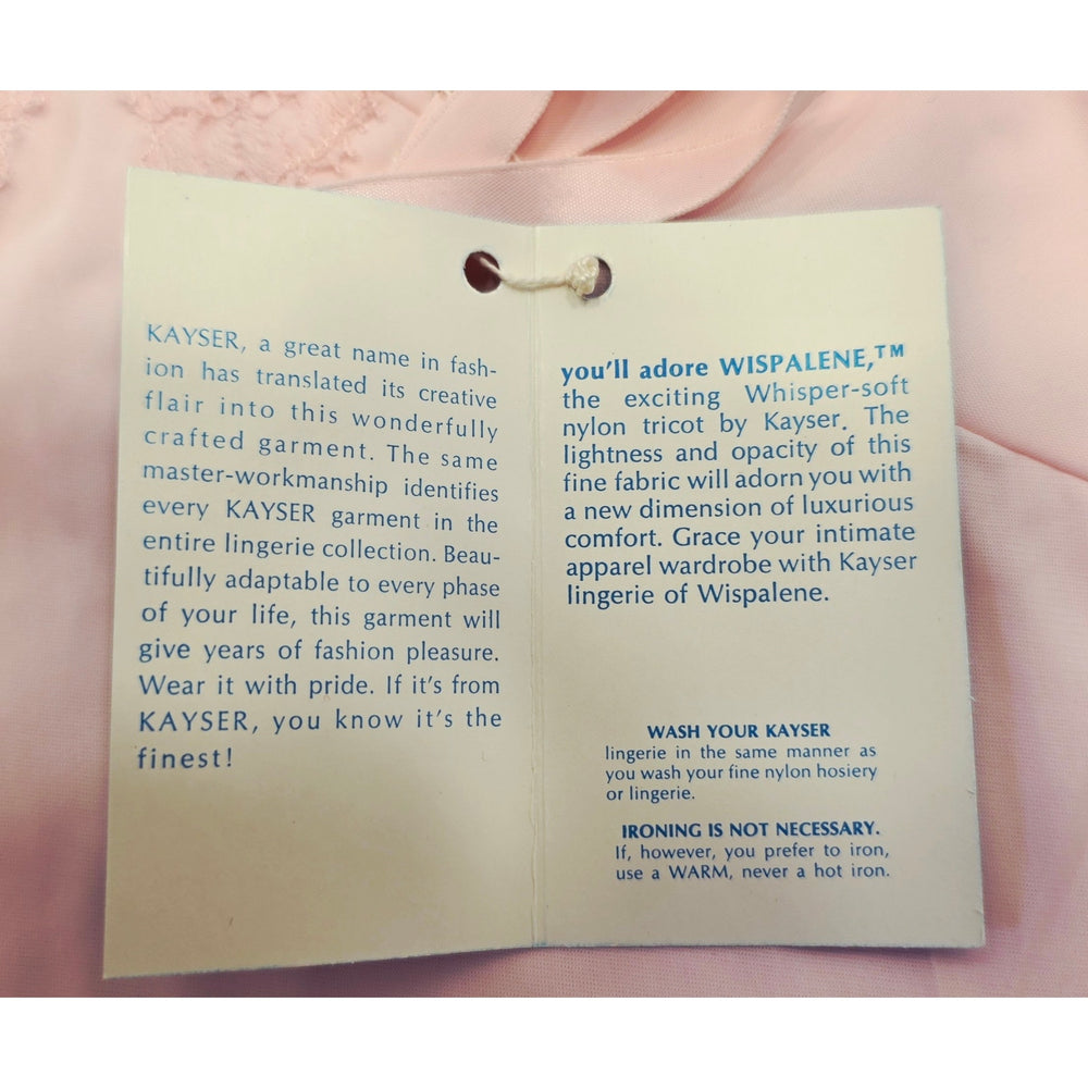 VINTAGE *NEW* 1960's Kayser Light Pink Slip 100% Nylon Size 34