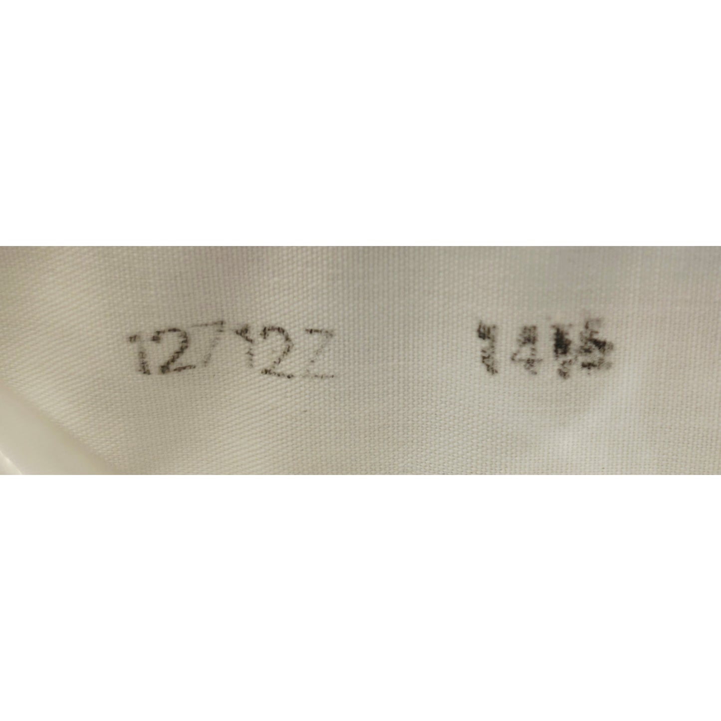 VINTAGE *NEW* 1960's Men's White Collared Shirt Poly/Cotton Blend No Iron Size 14 1/2