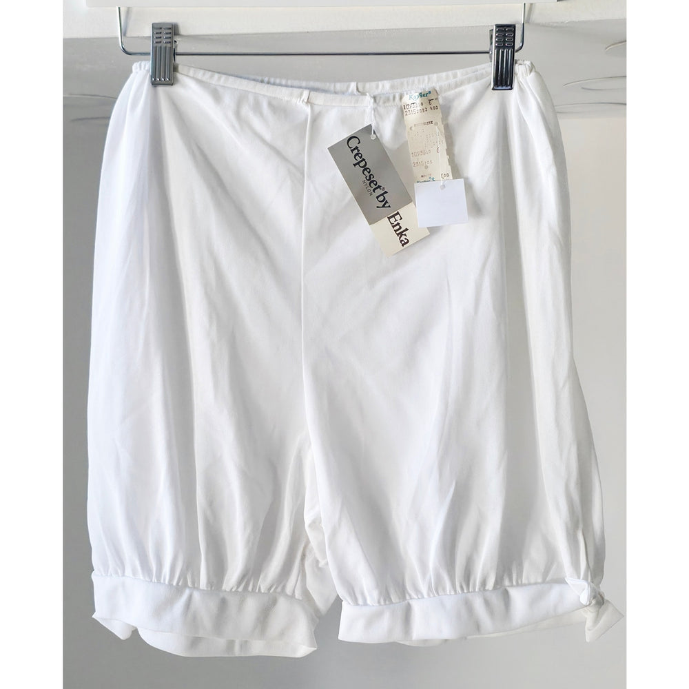VINTAGE *NEW* 1960's Kayser Women's Crepset White Pantalette  100% Nylon Size 6