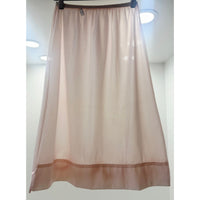 VINTAGE *NEW* 1960's Women's Light Pink with Embroidered Piping Slip Skirt Sz L