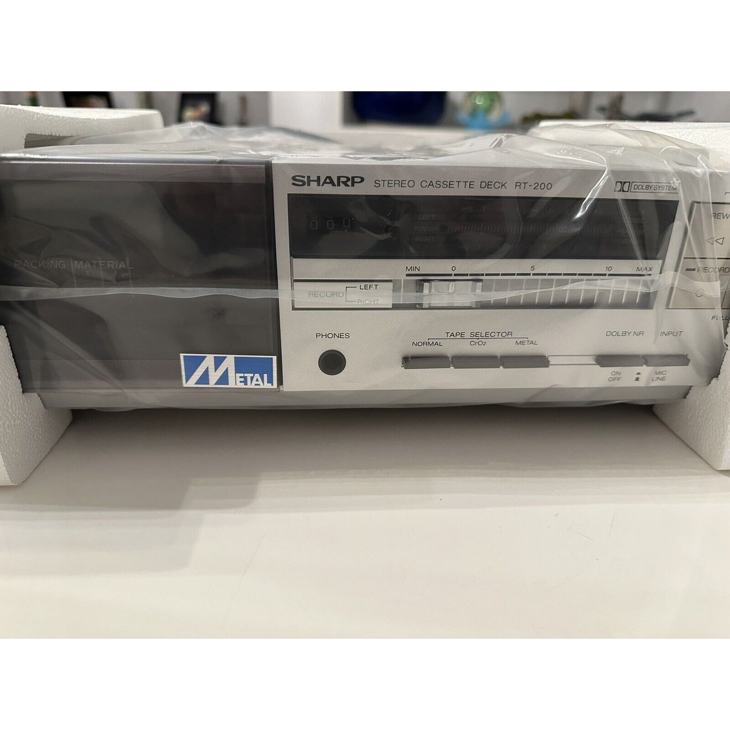 VINTAGE *NEW* 1980's Sharp RT-200 Stereo Cassette Tape Deck Made in Japan