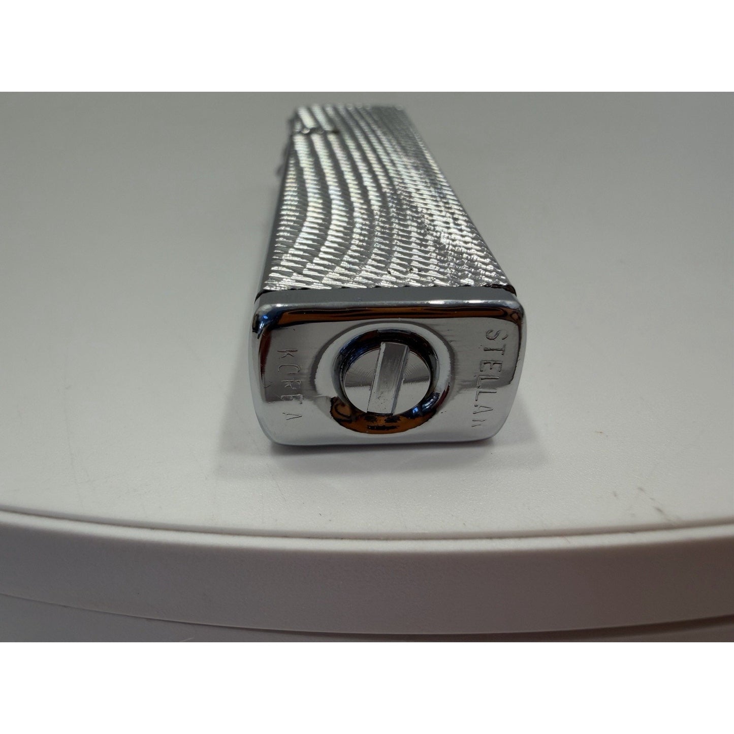 VINTAGE *NEW* 1950's Stellar Silver Textured Super Lighter