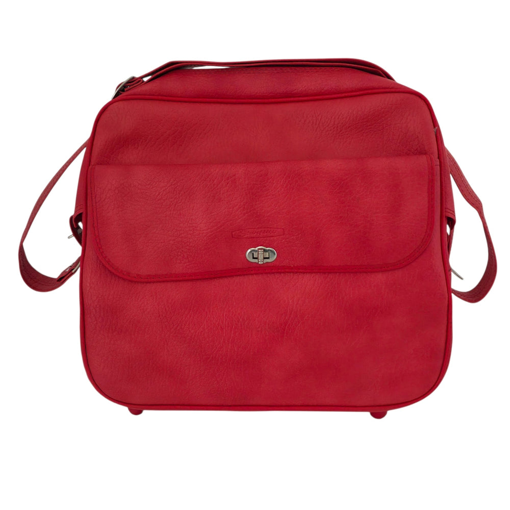 VINTAGE *NEW* 1970's Starflite Convertible Toat | Softside Luggage Red USA
