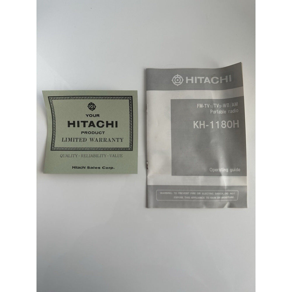 VINTAGE *NEW* 1980's Hitachi KH-1180H AM/FM TV1TV2 3-Band Portable Radio