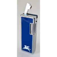 VINTAGE *NEW* 1960's Blue and Silver Butane Lighter Mustang with Wings by Supreme