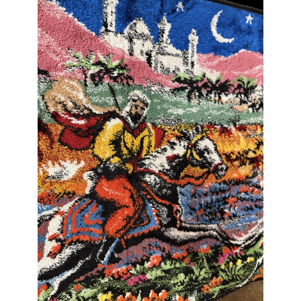 VINTAGE *PRISTINE* 1960's The Take Away French Velvet Tapestry