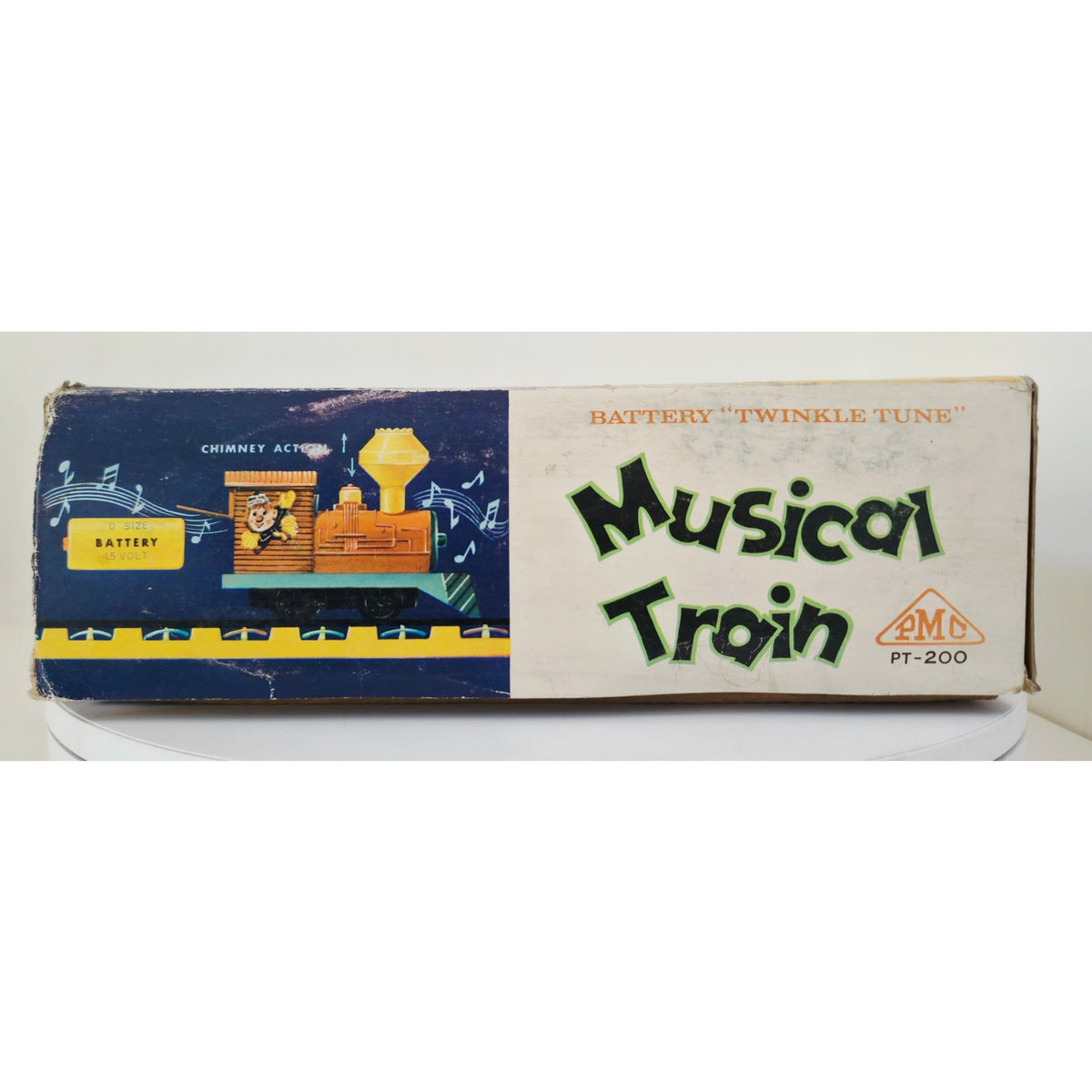 VINTAGE 1950's PMC Battery Operated Twinkle Tune Musical Train PMC PT-200