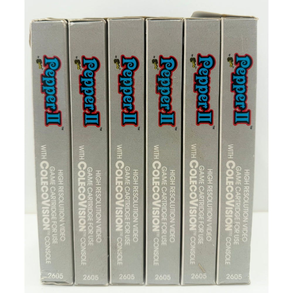 ColecoVision 1983 Pepper II Game NOS Original Set Sealed Damaged Stuck