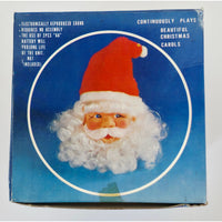 VINTAGE *NEW* 1970's Musical Santa Claus Ornament Plays Christmas Carols