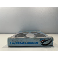 VINTAGE *NEW* Battery Operated 2-Lane Road Racing w/Shell Mobil Texaco