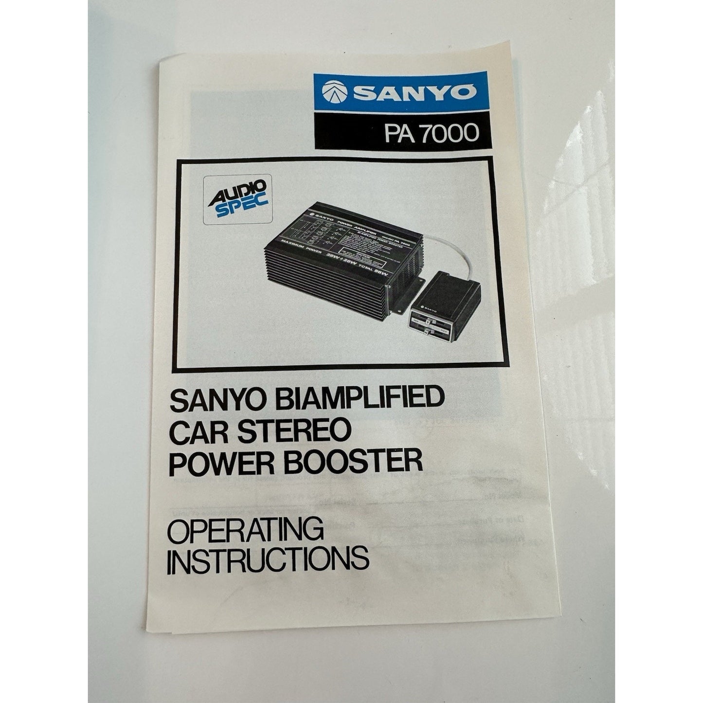 VINTAGE *NEW* 1980's Sanyo PA 7000 Bi-Amplified Car Stereo Power Booster