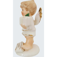 VINTAGE *NEW* 1950's December Birthday Angel Figurine Porcelain Made in Japan