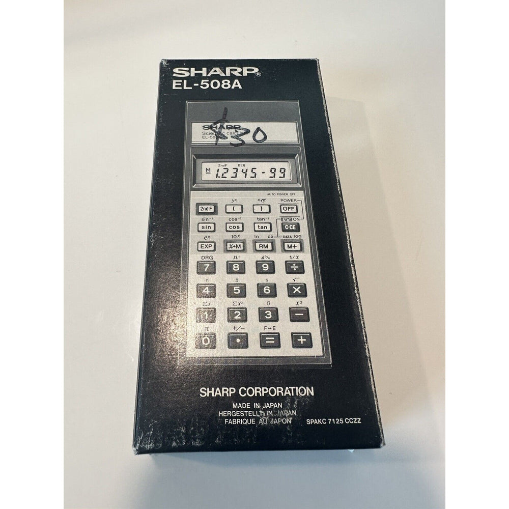 VINTAGE *NEW* Sharp EL-508A Scientific Digital Electronic Calculator
