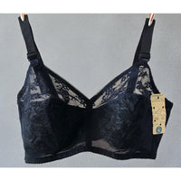 VINTAGE *NEW* 1960's Warner's Women's Black Lace Bullet Bra Size 32C