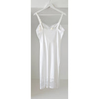 VINTAGE *NEW* 1960's Citation Women's White with Lace Trim Slip Dress Size 34