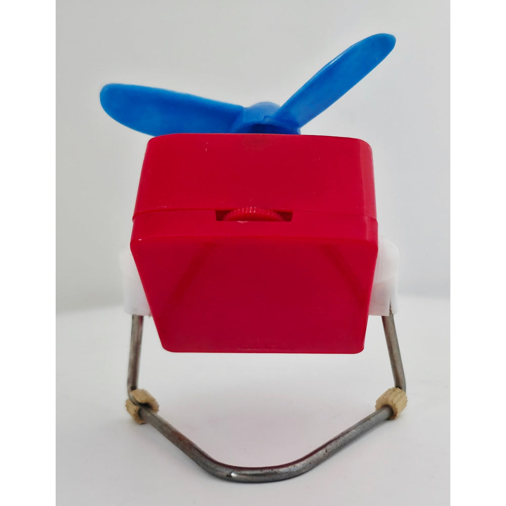 VINTAGE *NEW* 1970's Little Giant Fan Red | Made in Hong Kong #370