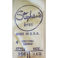 VINTAGE *NEW* 1960's Stephanie Women's Black Padded Strapless Bra Size 34B USA