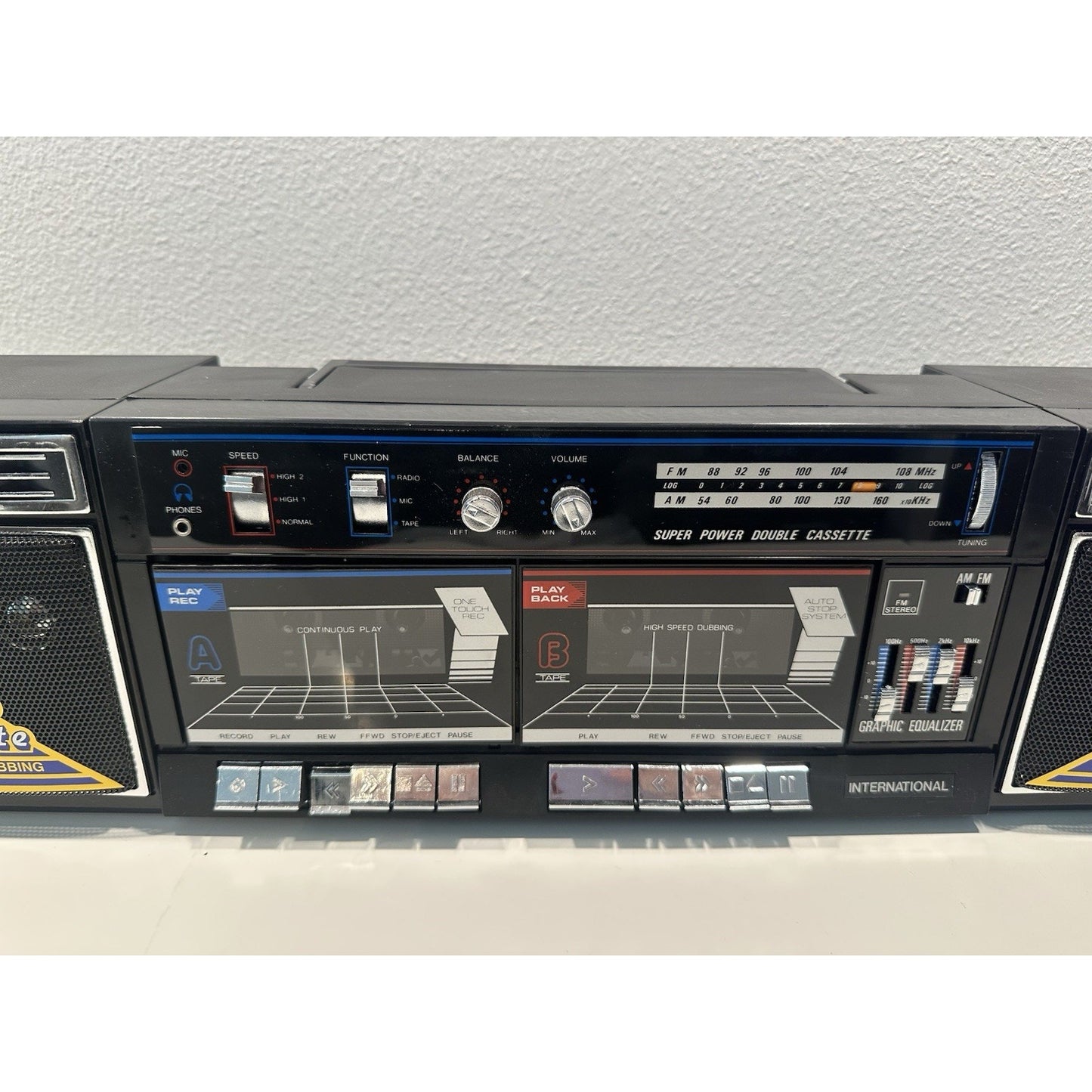 Needs Lovin' - VINTAGE 1980's Super Double Cassette AM/FM Boombox