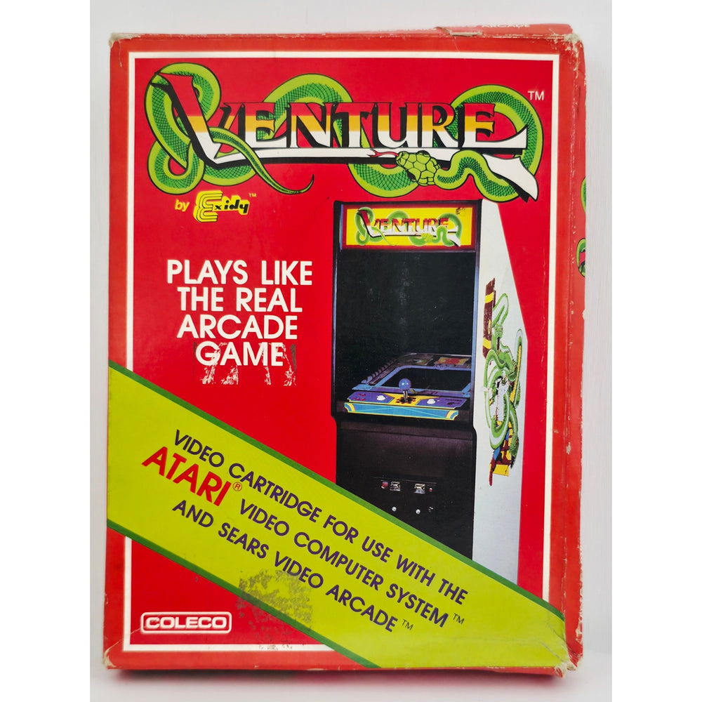 Atari 1982 Venture Video Game NOS Open Box with Wear Unsold Dealer Stock