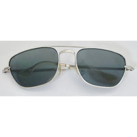 VINTAGE *NEW* 1970's Glam Unisex Silver Frame with Gray Lens Sunglasses