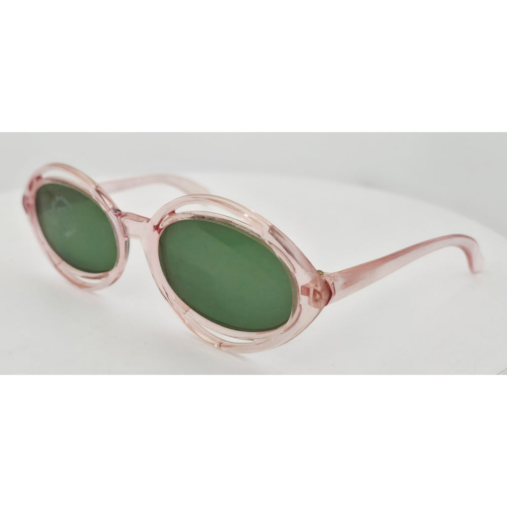 VINTAGE *NEW* 1970's Solarex Pink Frame with Gray Lens Sunglasses USA