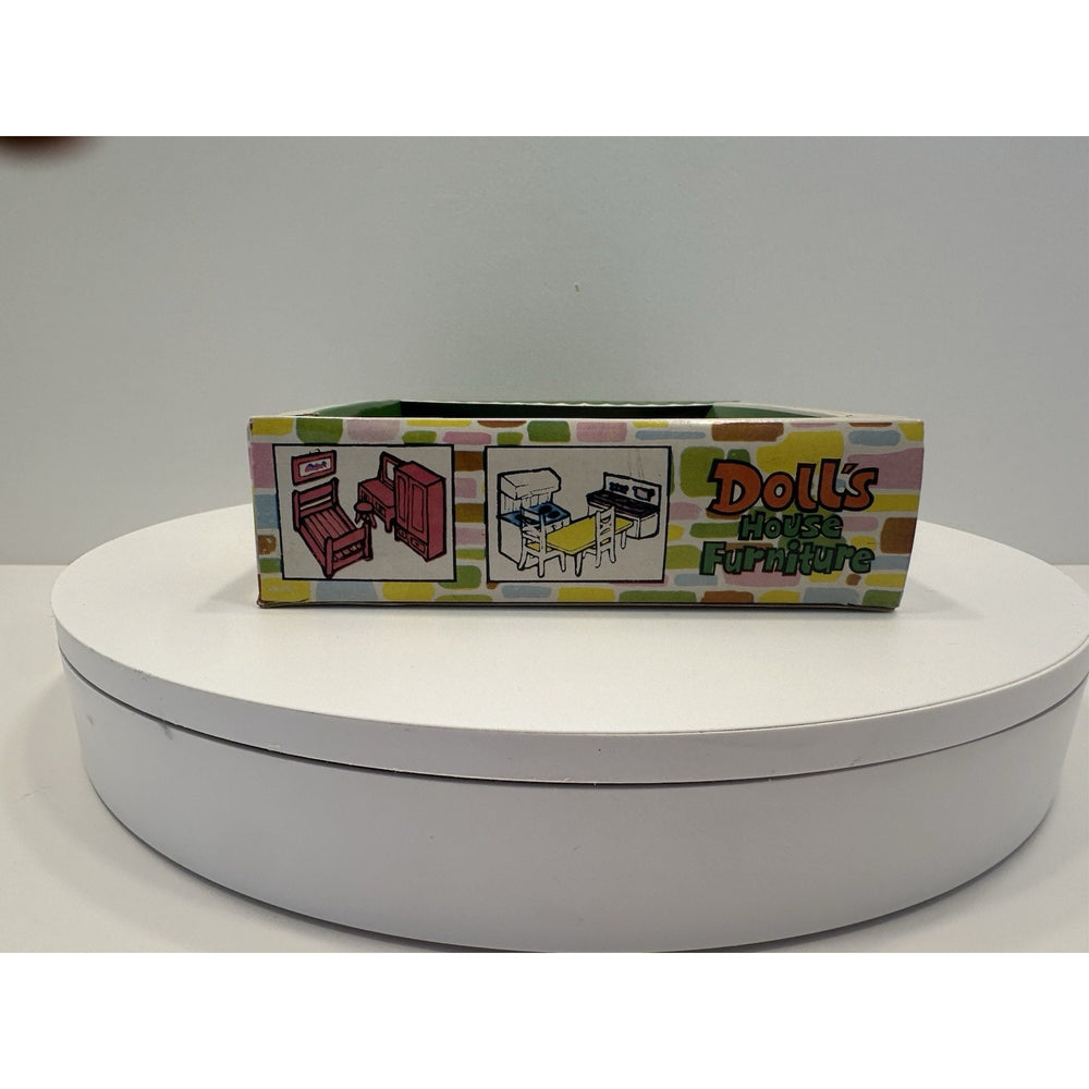 VINTAGE *NEW* 1970's Bedroom Dollhouse Furniture Set