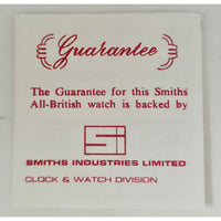 Vintage 1970's Smiths Pocket Watch Silver-Tone Boxed w/ Guarantee Card England