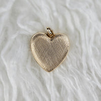 VINTAGE *NEW* 1950's Gold-Toned Heart Shaped Locket 1"