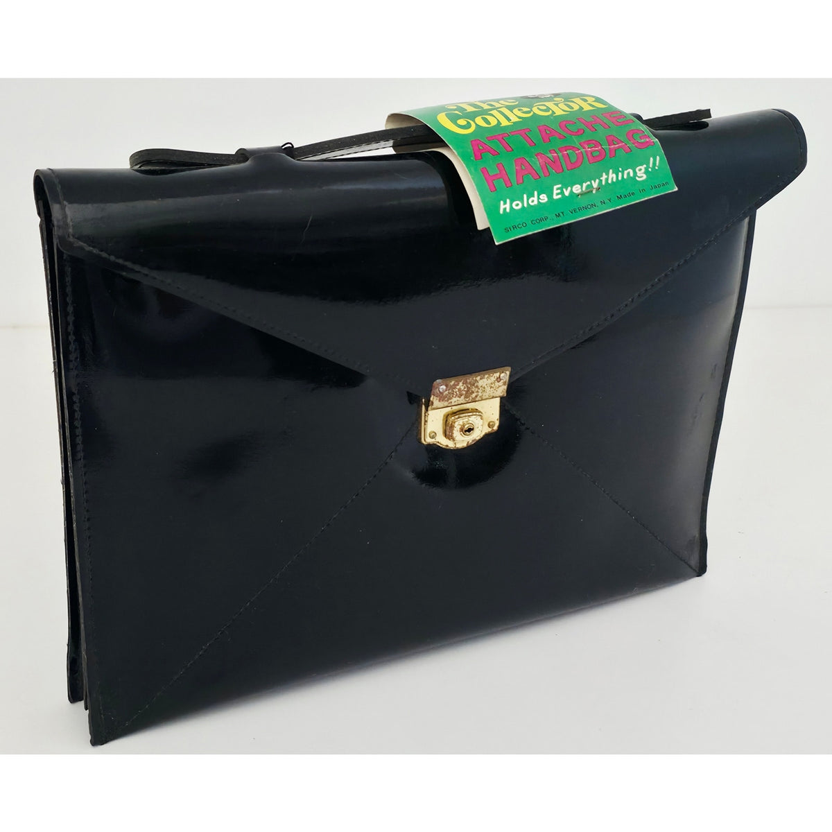 VINTAGE *PRISTINE* 1960's McDuff Black Travel Bag with Key 'The Collector' Japan