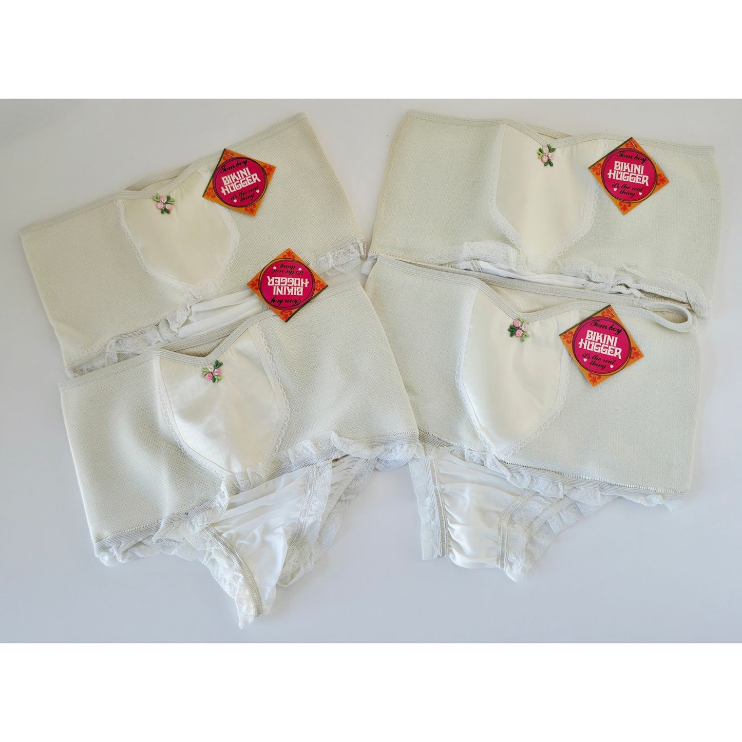 VINTAGE *NEW* 1960's Empire Foundation Women's Bikini Hugger Size L (28) Lot of 4