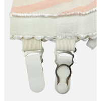 VINTAGE *NEW* 1960's Ban-Lon Women's Pink & White Striped Girdle w/Garter Size L