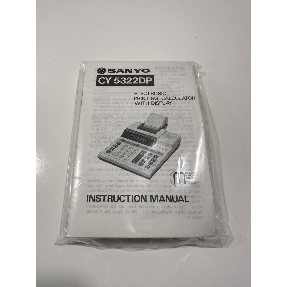 VINTAGE *NEW* Sanyo CY-5322DP Electronic Printing Calculator