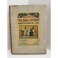 VINTAGE "NEW" 1974 Enesco Small World Colonial Kitchen Wall Plaques