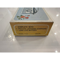 Needs Lovin' - VINTAGE 1960's Seiko FS22 Blue Solid State Pocket Transistor Radio CLEAN