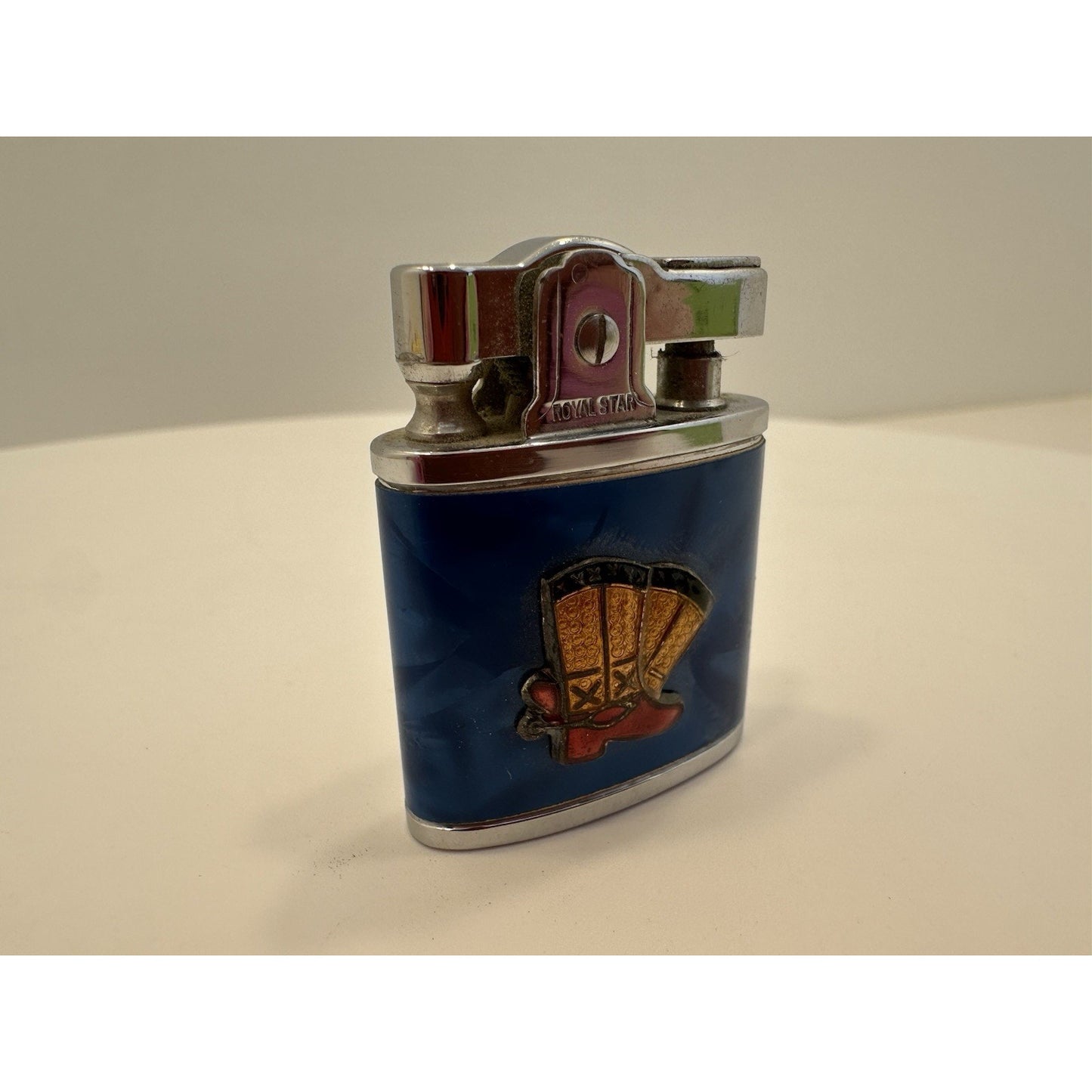 VINTAGE *NEW* 1956 Royal Star Lighter Blue w/ Cowboy Boots