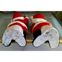 VINTAGE *NEW* 1960's Commadore Happy Time Set of 2 Red Christmas Santa Figurines