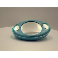 VINTAGE *NEW* 1960's Twin-Lite Beauty Lighted Hand Makeup Mirror - Blue