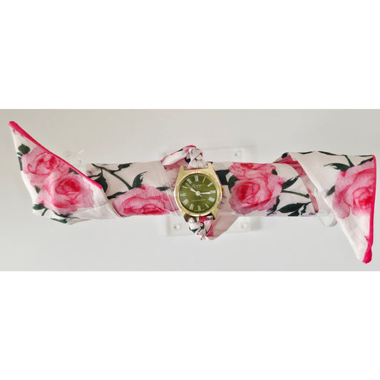 "Frozen In Time" 1960's Vintage Watch Face Tie Bracelet/Choker