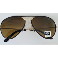 VINTAGE *NEW* 1970's Ray Max Glam Unisex Gold Frame with Brown Lens Sunglasses