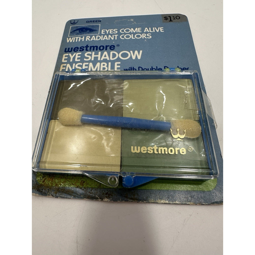VINTAGE *NEW* 1970's House of Westmore 4-Eye Shadow Green Ensemble