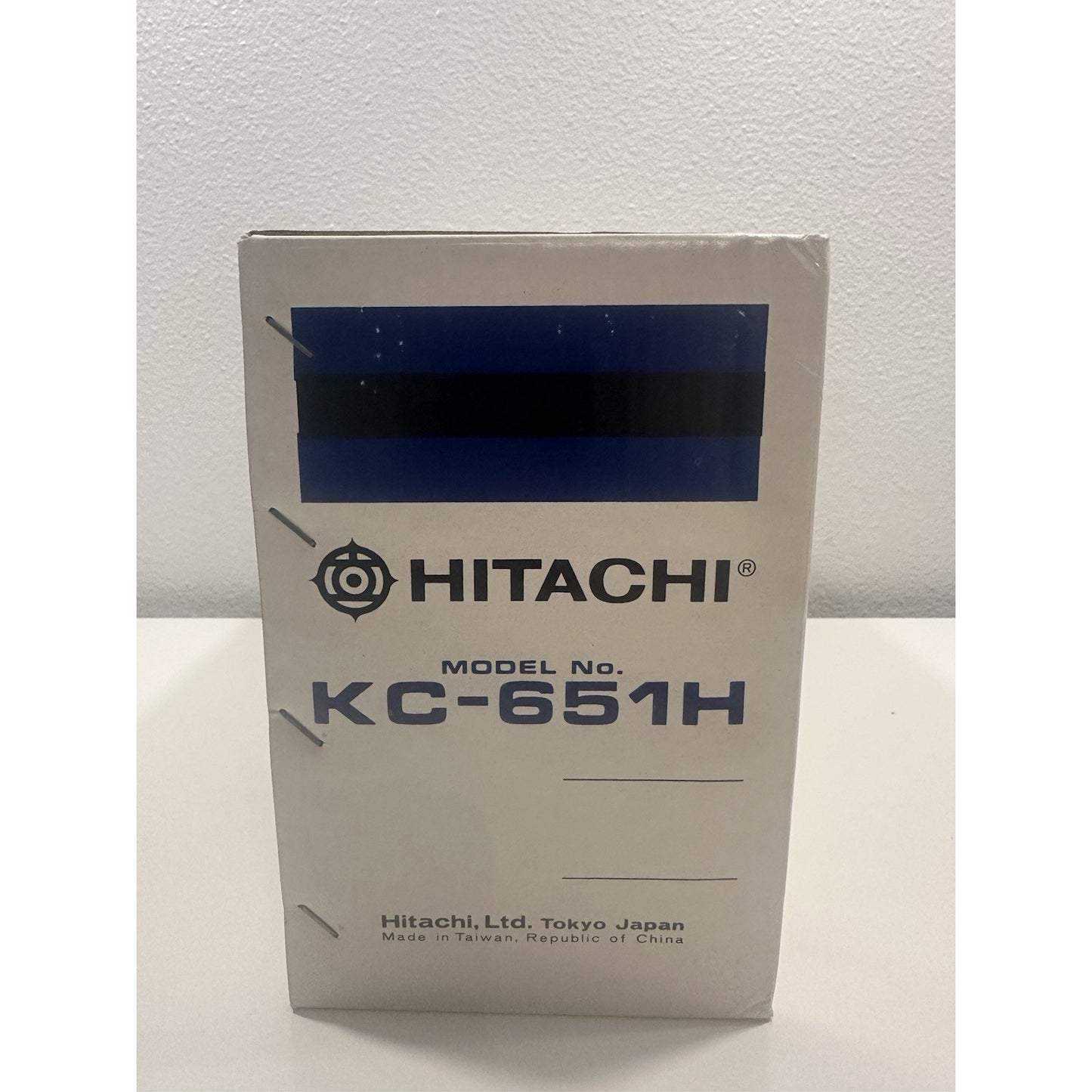 VINTAGE *NEW* 1980's Hitachi KC-651H Am/Fm 2-Band Table Radio w/Digital Clock